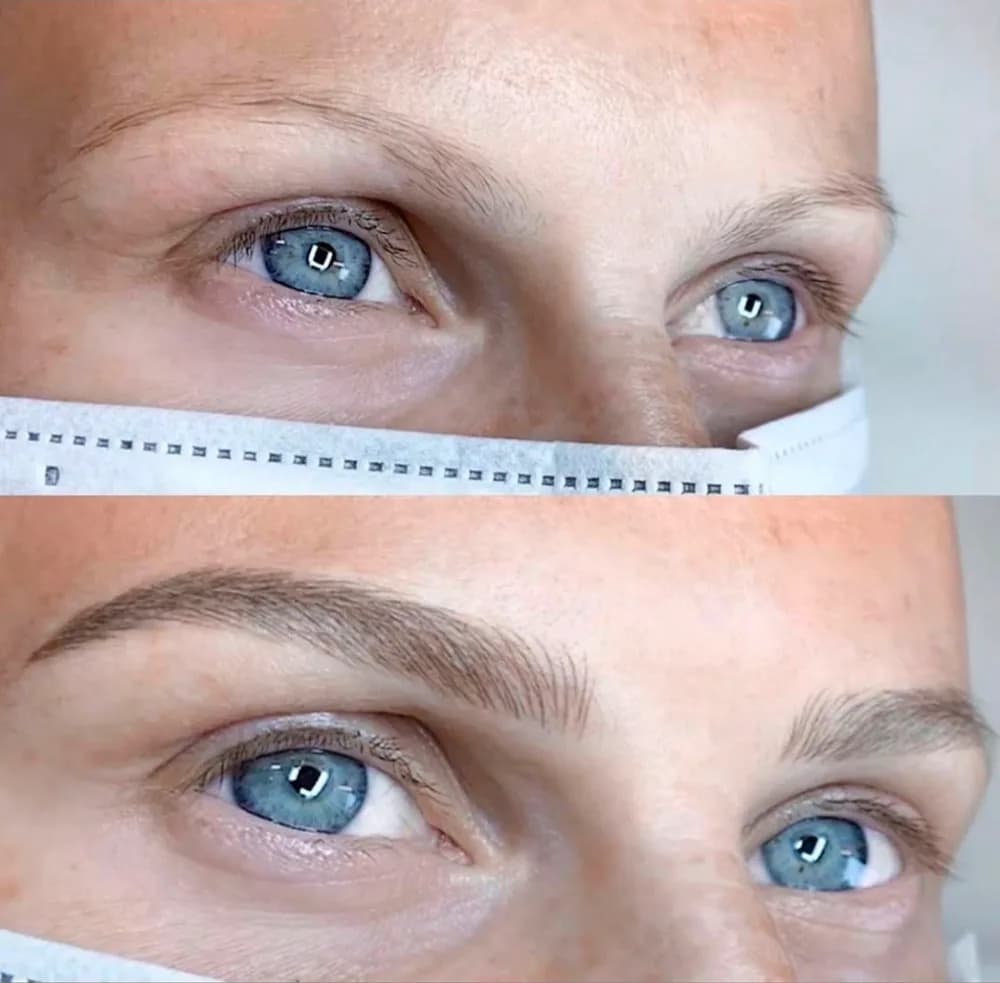Permanent makeup bryn resultat – presise og naturlige bryn hos SOMI Klinikken