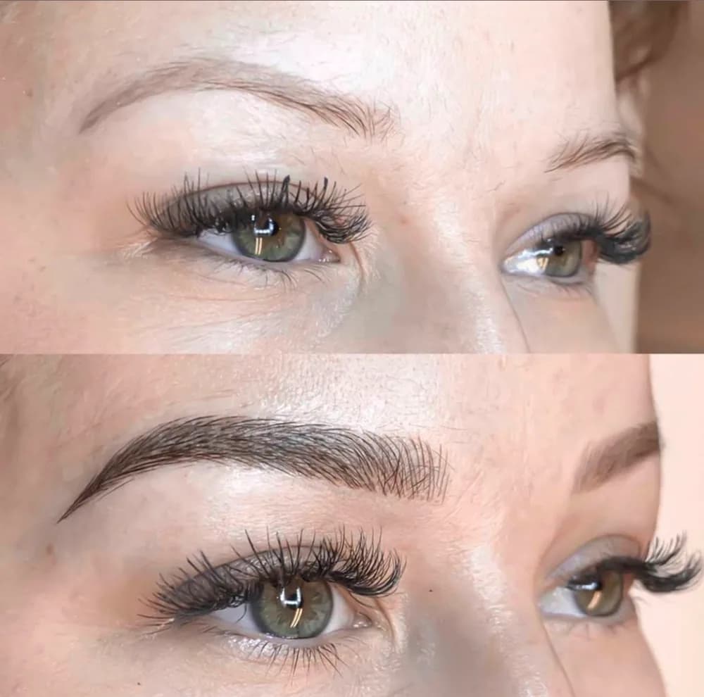 PMU permanent makeup resultat – naturlige bryn hos SOMI Klinikken i Sandnes